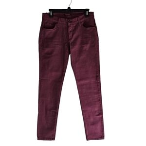 James Jeans Twiggly Legging Mid Rise Burgundy Jeans 30 NWT
